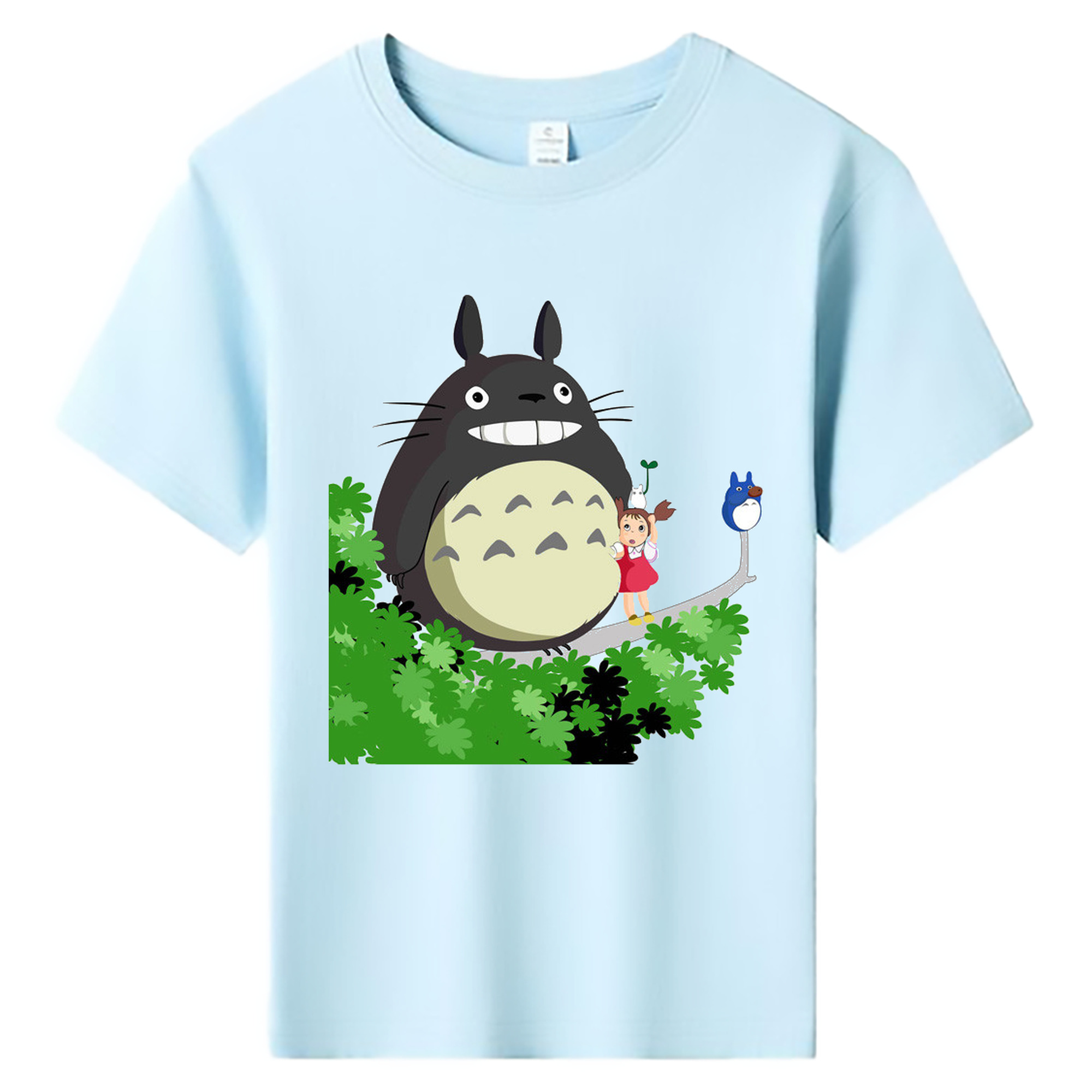 （画像用） となりのトトロ 草壁メイ 草壁サツキ My Neighbor Totoro Satsuki Kusakabe Mei Kusakabe 綿100％キッズTシャツ（フロントプリント）